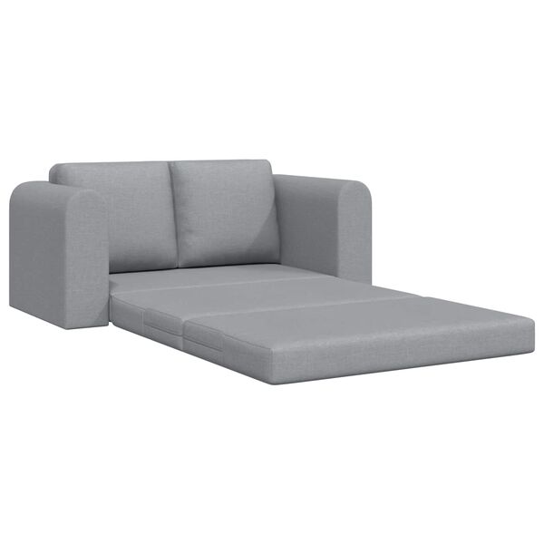 vidaXL Sofa Bed 60cm Jasnoszary tkanina