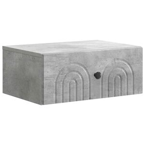 vidaXL Wisząca Szafka Nocna Betonowy szary 49 x 34,5 x 20 cm