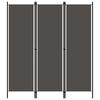 vidaXL Parawan 3-panelowy, antracytowy, 150 x 180 cm