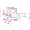 vidaXL Ramka ł&oacute;żka Ciemnoszary 160 x 200 cm Lite drewno sosnowe