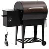 vidaXL Grill na pellet, z dolną p&oacute;łką, czarny, 94 cm, żelazo