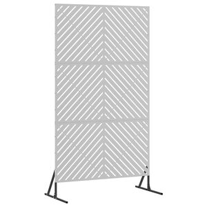 vidaXL Ekran prywatności 100 x 50 x 180 cm Stal ocynkowana srebrny