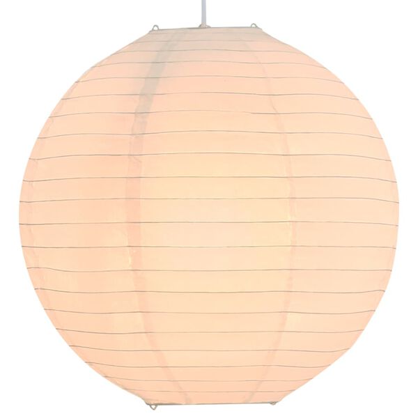 vidaXL Lampa wisząca, biała, Ø45 cm, E27