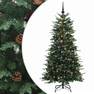vidaXL Sztuczna choinka z zawiasami 120 cm 150 LED Ciepła biel