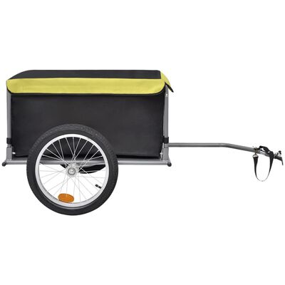 vidaXL Przyczepa rowerowa, transportowa 65 kg, czarno-żółta
