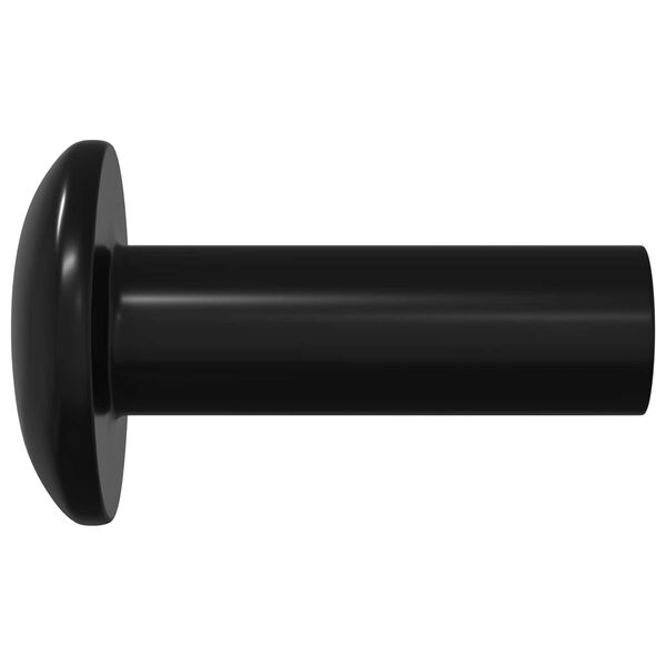 vidaXL Nakrętki Osłonowe 8451 pcs Czarny Metal