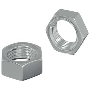 vidaXL Nakrętka sześcienna 2 szt. srebrny M6 Metal