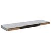 vidaXL P&oacute;łki ścienne, 4 szt., szarość betonu, 80 x 23,5 x 3,8 cm, MDF