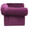 vidaXL Sofa dla psa, z szufladą, burgundowa, 75x50x38 cm, pluszowa