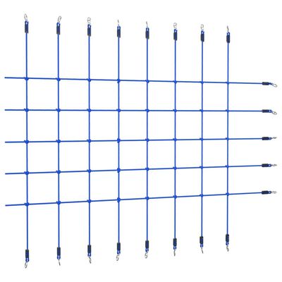 vidaXL Siatka do wspinania, 200x150 cm, niebieska