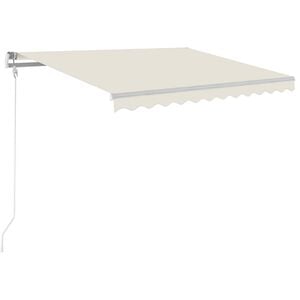 vidaXL Automatycznie zwijana markiza, LED i czujnik wiatru, 300x250 cm