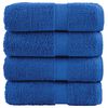 vidaXL Ręczniczki premium, SOLUND, 4 szt., niebieskie, 30x50 cm, 600 g/m&sup2;