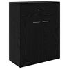 vidaXL Bufet Czarny Dąb 60 x 30 x 75 cm Drewno inżynieryjne