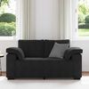vidaXL Sofa dwuosobowa czarna 160x77x82 cm aksamitna
