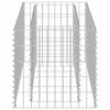 vidaXL Podwyższona donica gabionowa, galwanizowana stal, 90x50x50 cm