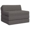 vidaXL Składana Sofa Ł&oacute;żko jasnoszary 200 x 70 x 10 cm tkanina