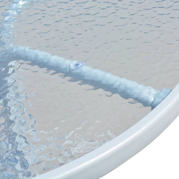 vidaXL Stolik bistro, szary, 50x71 cm, stalowy