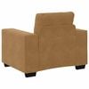 vidaXL Sofa 3 pcs Brązowy Tkanina lniana