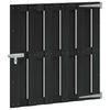 vidaXL Brama ogrodowa 100 x 100 cm WPC i aluminium Czarny