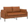 vidaXL Sofa dwuosobowa brązowy 188 x 81 x 89 cm Ekosk&oacute;ra