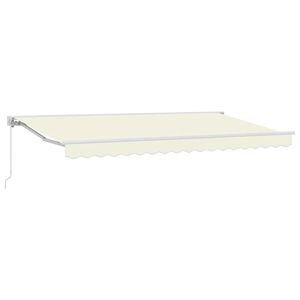 vidaXL Rama markizy kremowy 350 x 200 cm Poliester z powłoką PU