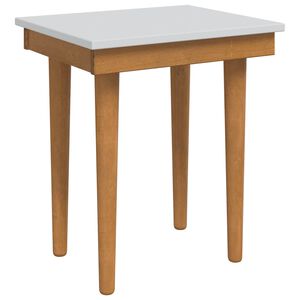 vidaxl Stołek do Toaletki FAUSKE Biały 40 x 33 x 45 cm