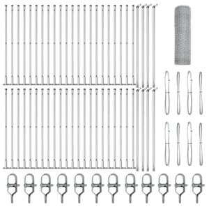 vidaXL Słupek ogrodzeniowy. srebrny