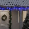 vidaXL Lampki świąteczne w kształcie sopli, 200 LED, niebieskie, 20 m