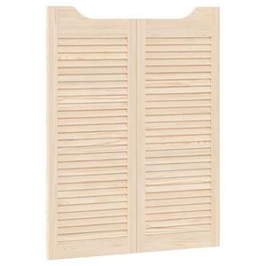 vidaXL Drzwi wahadłowe 2 szt. 100 x 40 cm Lite drewno sosnowe