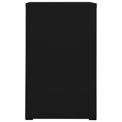 vidaXL Szafka kartotekowa, czarna, 46x62x102,5 cm, stalowa
