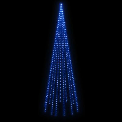 vidaXL Choinka do montażu na maszcie, 732 niebieskich diod LED, 500 cm