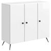 vidaXL Bufet Biały wysoki połysk 89 x 34,5 x 80 cm Drewno inżynieryjne
