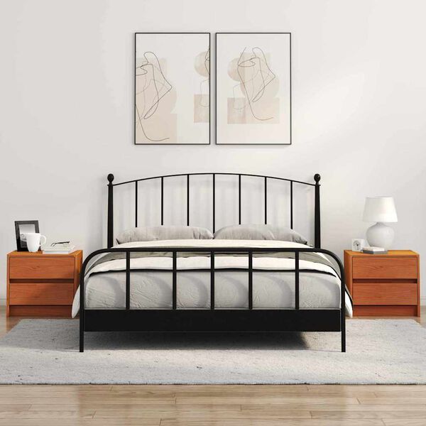 vidaXL Szafki nocne z szufladą 2 pcs Woskowy Brąz 40 x 30.5 x 35.5 cm