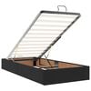 vidaXL Ł&oacute;żko otomana z materacem, czarna, 90x190 cm, ekosk&oacute;ra