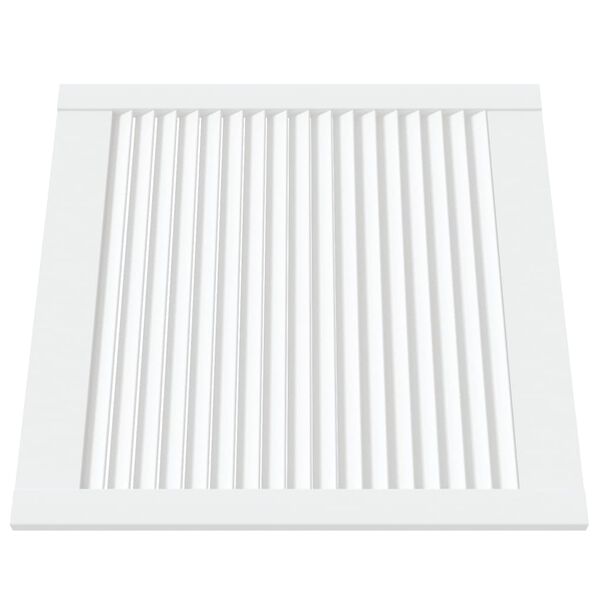 vidaXL Drzwi żaluzjowe do szafki, 4 szt., białe, 61,5x59,4 cm, sosnowe