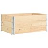 vidaXL Nadstawki paletowe, 3 szt., 100x150 cm, lite drewno sosnowe