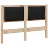 vidaXL Zagł&oacute;wek Inny Brązowy 120 cm Lite drewno sosnowe
