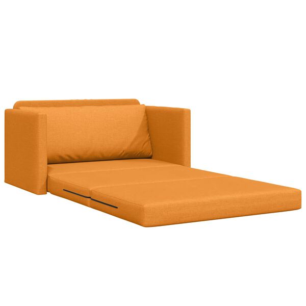 vidaXL Sofa Bed 110cm Ciemny Ż&oacute;łty tkanina