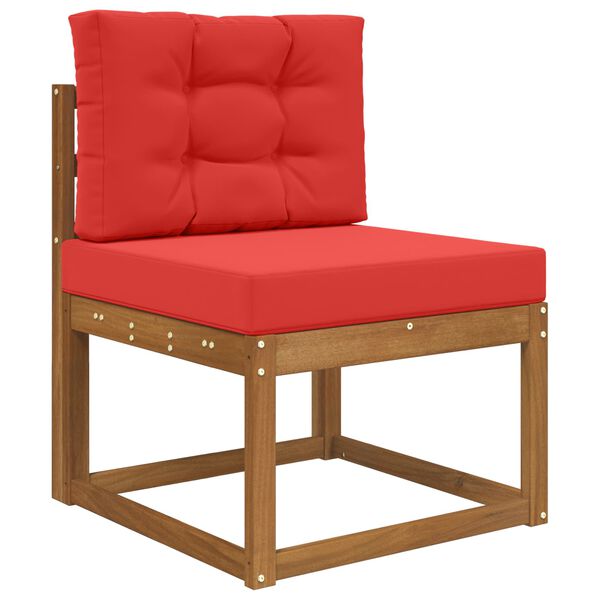 vidaXL Poduszka do sofy na zewnątrz 2 pcs Czerwony Poliester