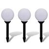 vidaXL Lampy do oświetlenia ścieżki, 3 szt, LED, 20 cm, ze szpikulcami