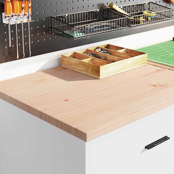 vidaXL Szafki garażowe 2 szt. Białe drewno klejone