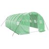 vidaXL Szklarnia ze stalową ramą, zielona, 18 m&sup2;, 6x3x2 m