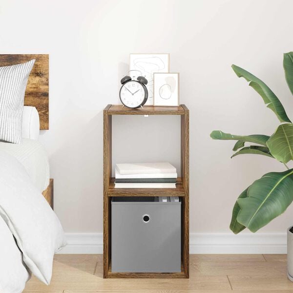 vidaXL Stolik nocny z szufladą Dąb wędzony 30,5 x 27 x 59,5 cm