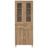 vidaXL Highboard z szufladą Dąb rzemieślniczy 69,5 x 34 x 180 cm