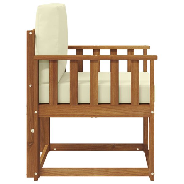 vidaXL Sofa na zewnątrz Lite drewno akacjowe i poliester Naturalny