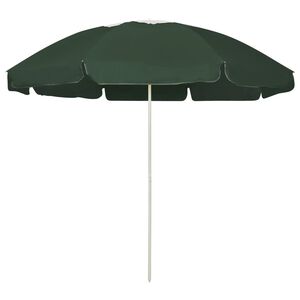 vidaXL Parasol plażowy, zielony, 240 cm