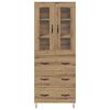 vidaXL Highboard z szufladą Dąb rzemieślniczy 69,5 x 34 x 90 cm