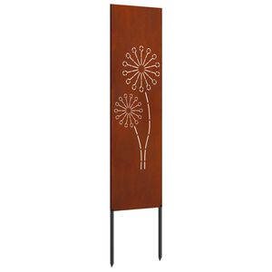 vidaXL Ekran zapewniający prywatność w ogrodzie Rdzawy 32 x 140 cm