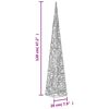 vidaXL Choinka stożkowa z lampek, 60 LED, ciepła biel, 120 cm, akryl