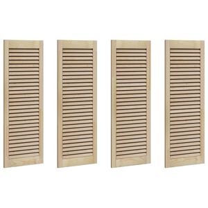 vidaXL Drzwi do szafki z drzwiami 4 pcs Naturalny 110 x 2,1 x 39,5 cm